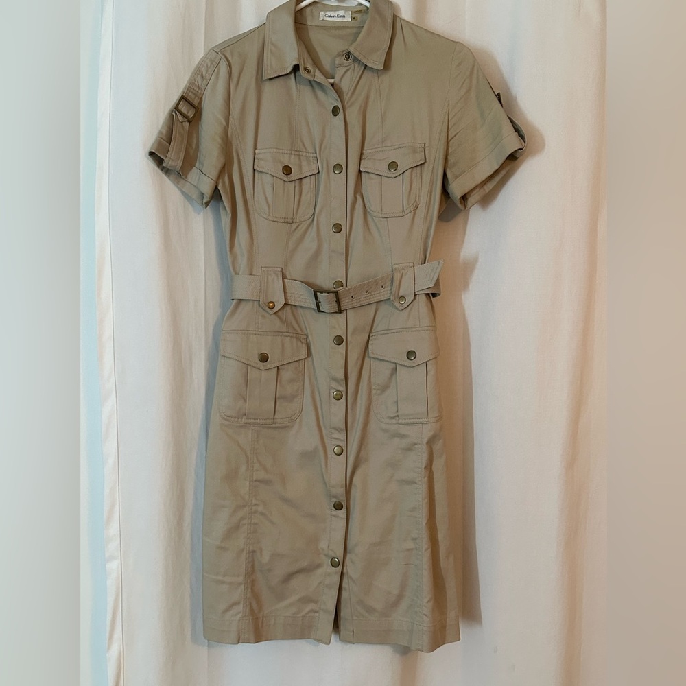 Calvin Klein Casual Khaki Dress
